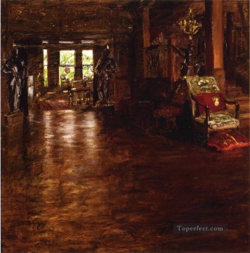 オーク マナーのインテリア ウィリアム メリット チェイス Oil Paintings